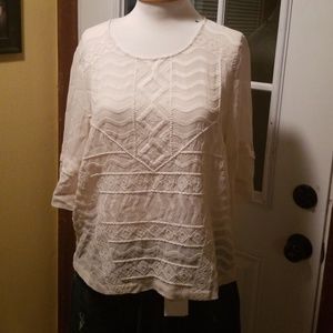 Lucky Brand Embroidered Blouse